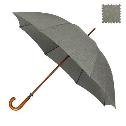 Falcone - Grote paraplu - Handopening - Windproof -  120 cm - Structuur grijs - Topgiving