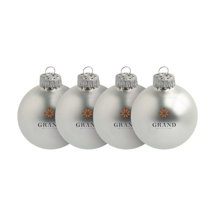 Kerstbal Ø 6 cm - set van 4 - Made in Europe - Topgiving