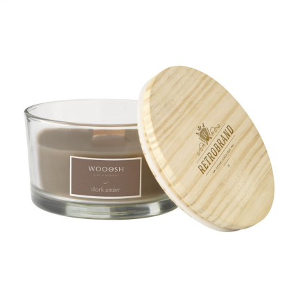 Wooosh Flame Scented Candle Dark Amber - Topgiving