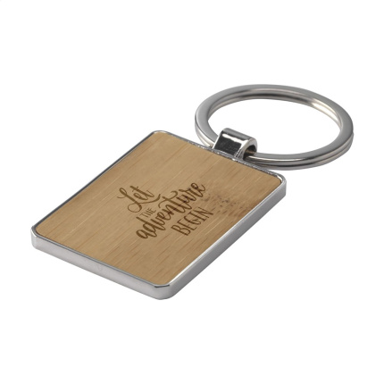 Bamboo Key Rectangle sleutelhanger - Topgiving