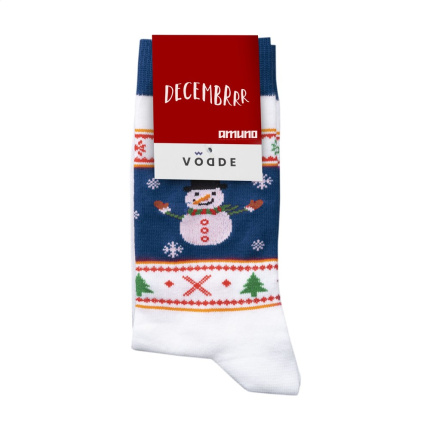 Vodde Recycled XMas Socks Snowman - Topgiving