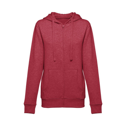 Hooded sweatshirt voor vrouwen met volledige rits - Topgiving