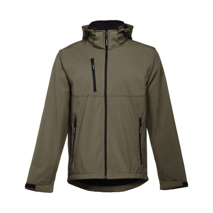 Softshell voor mannen met afneembare capuchon - Topgiving