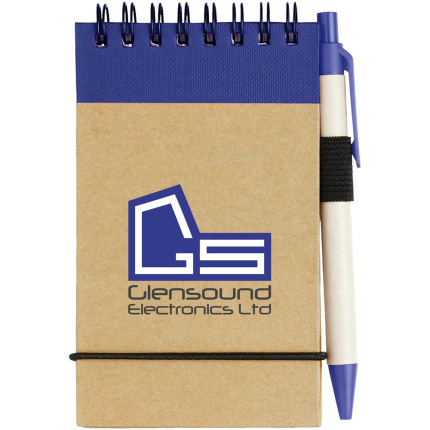 Zuse A7 gerecycled jotter kladblok met pen - Topgiving