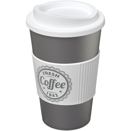 Americano® 350 ml geïsoleerde beker met grip - Topgiving