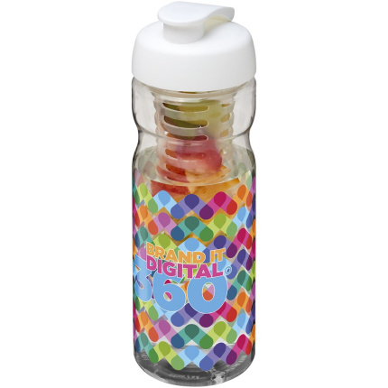 H2O Active® Base 650 ml sportfles en infuser met flipcapdeksel - Topgiving