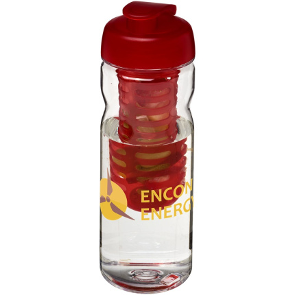 H2O Active® Base Tritan™ 650 ml sportfles en infuser met flipcapdeksel - Topgiving