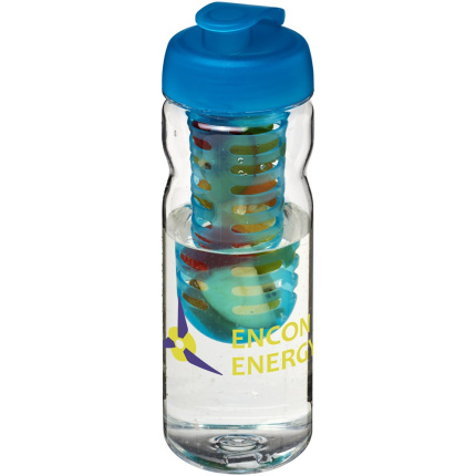 H2O Active® Base Tritan™ 650 ml sportfles en infuser met flipcapdeksel - Topgiving