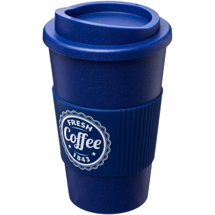 Americano® Midnight grip 350 ml geïsoleerde beker - Topgiving