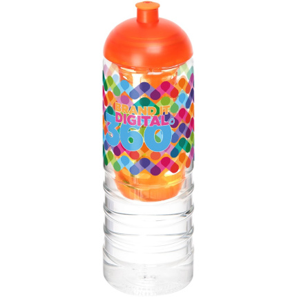 H2O Active® Treble 750 ml drinkfles en infuser met koepeldeksel - Topgiving