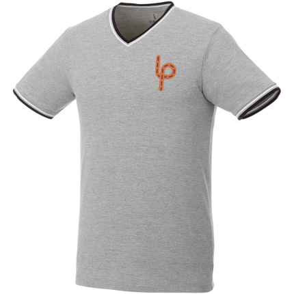 Elbert piqu&eacute; heren t-shirt met korte mouwen - Topgiving