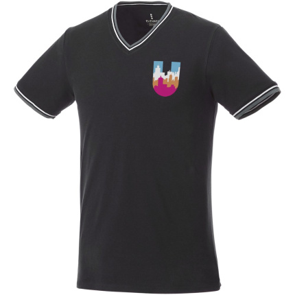 Elbert piqu&eacute; heren t-shirt met korte mouwen - Topgiving