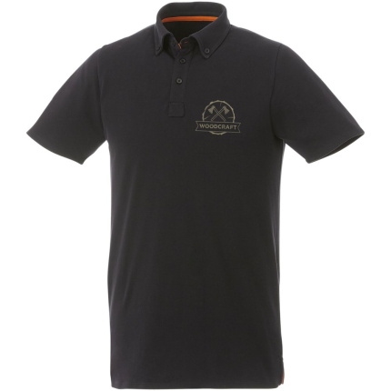 Atkinson button-down heren polo met korte mouwen - Topgiving