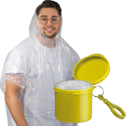 Regenponcho in een kunststof doosje - Topgiving