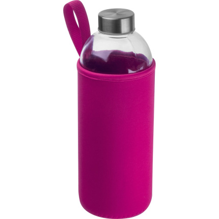 Drinkfles met neopreensleeve en inhoud van 1 liter - Topgiving