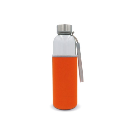 Waterfles glas met sleeve 500ml - Topgiving