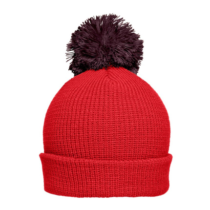 Pompon hat with brim - Topgiving