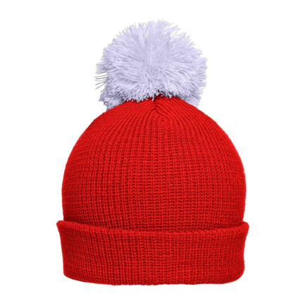 Pompon hat with brim - Topgiving