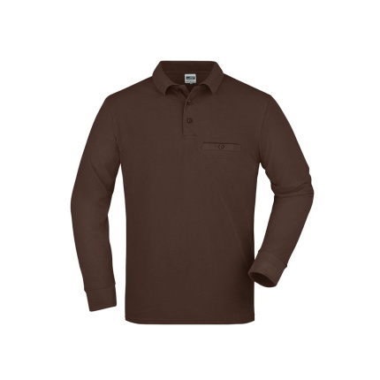 Men's Workwear Polo Pocket Longsleeve - Topgiving