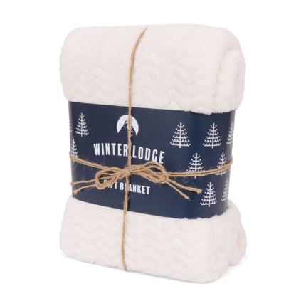 SENZA Gift Plaid Wit "Winter Lodge" - Topgiving