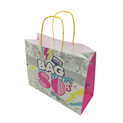 Budget papieren kraft tas 31 x 12 x 25 cm - Topgiving