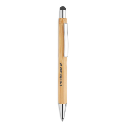 Bamboe stylus balpen - Topgiving