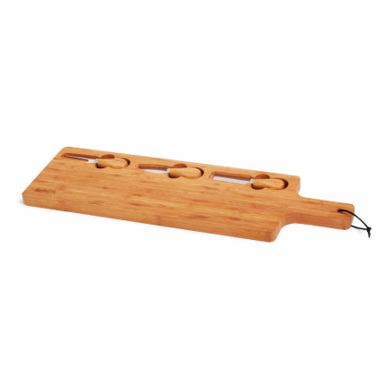 Senza bamboo tapas plate with knifes - Topgiving