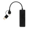 RCS gerecyclede plastic USB-hub met dual input - Topgiving