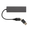 Terra RCS gerecycled aluminium hub met 3 USB-poorten - Topgiving