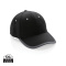 Impact AWARE™ 6 panel 280gr recycled katoen cap met bies - Topgiving