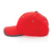 Impact AWARE™ 6 panel 280gr recycled katoen cap met bies - Topgiving