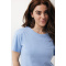 Iqoniq Yala dames lichtgewicht gerecycled katoen t-shirt - Topgiving