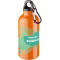 Oregon 400 ml aluminium waterfles met karabijnhaak - Topgiving