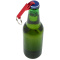 Tao fles- en blikopener van RCS gerecycled aluminium met sleutelhanger - Topgiving