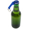 Tao fles- en blikopener van RCS gerecycled aluminium met sleutelhanger - Topgiving