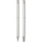 Lucetto cadeauset met balpen en rollerbalpen van gerecycled aluminium (zwarte inkt) - Topgiving