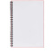 Desk-Mate® A4 spiraal notitieboek met bedrukte achterste omslag - Topgiving