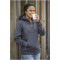 Sayan anorak dames sweater met halve rits en capuchon - Topgiving