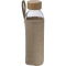 Glazen drinklfes met een jute ommanteling, 500 ml - Topgiving