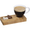 Koffie/ Thee setje met een bamboe serveerplankje en bamboe lepel - Topgiving