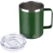 Gerecycled roestvrijstalen dubbelwandige to go mok (300 ml) Renate - Topgiving