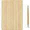 Bamboe cover notitieboek met pen Jo - Topgiving