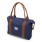 Vintage Beachbag Deluxe Blue & Brown - Topgiving