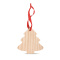 Kerstboomvormige houten hanger - Topgiving