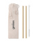 Bamboo rietjes en borstel set - Topgiving