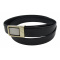 Riem zwart croco / bruin leder of - Topgiving